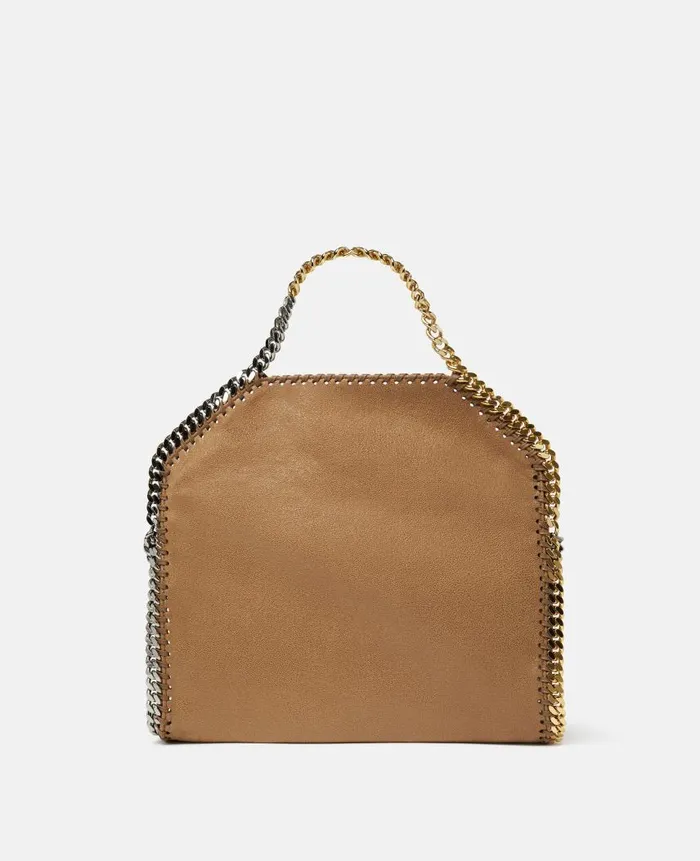Women Iconic Falabella Stella McCartney Falabella FoldOver Tote Bag Pecan Brown