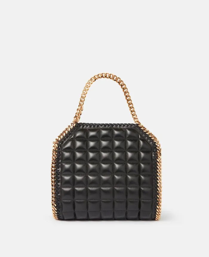 Women Iconic Falabella Stella McCartney Falabella Square Quilted Mini Tote Bag Black
