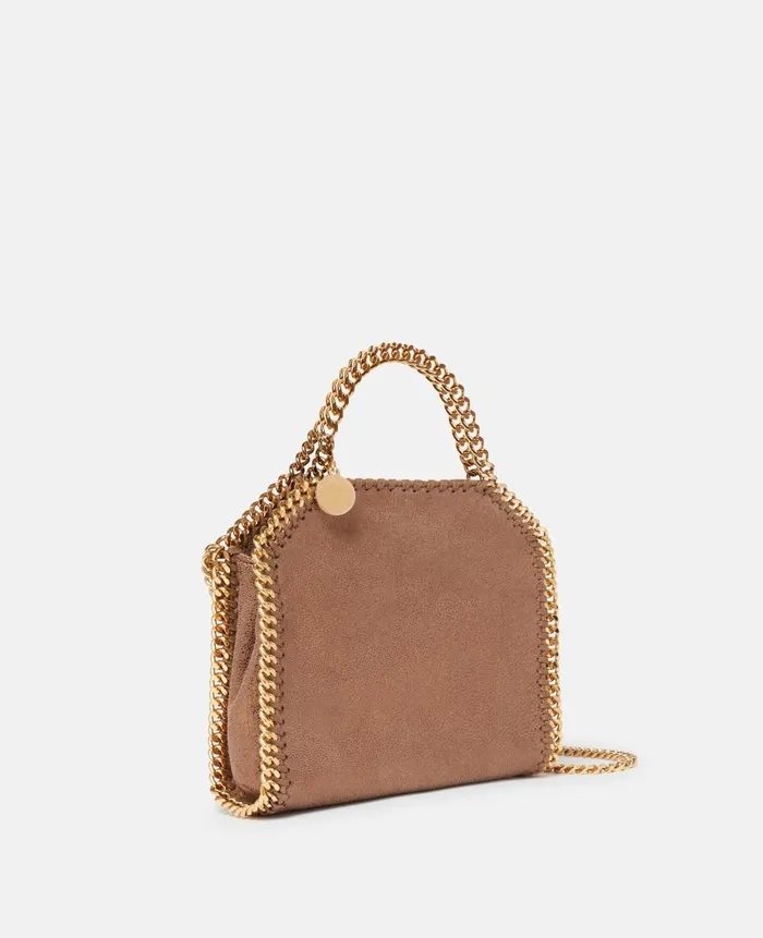 Women Iconic Falabella Stella McCartney Falabella Tiny Tote Bag Bronze Women Iconic Falabella Stella McCartney Falabella Tiny Tote Bag Bronze