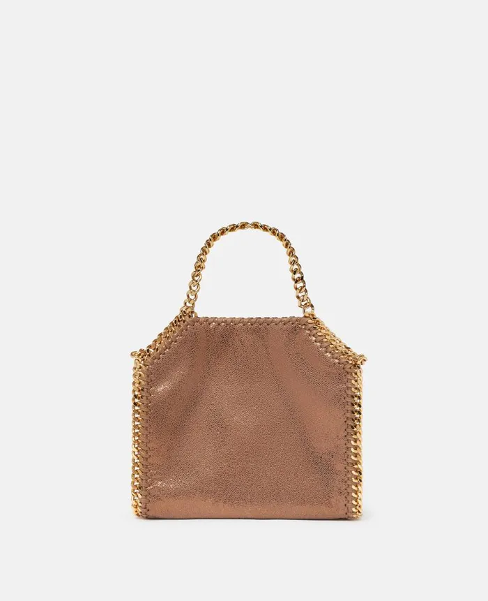 Women Iconic Falabella Stella McCartney Falabella Tiny Tote Bag Bronze Women Iconic Falabella Stella McCartney Falabella Tiny Tote Bag Bronze