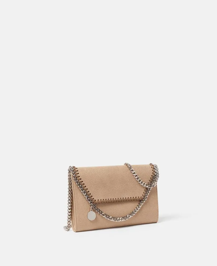 Women Iconic Falabella Stella McCartney Falabella Wallet Crossbody Bag Toffee Brown