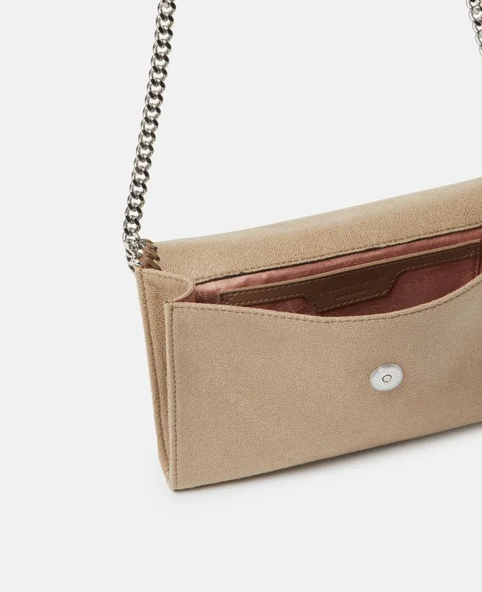 Women Iconic Falabella Stella McCartney Falabella Wallet Crossbody Bag Toffee Brown