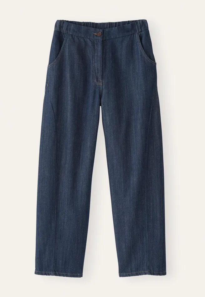 Women Indigodyed Jeans Dark Rinse Wash Poetry Fashion Trousers and Shorts