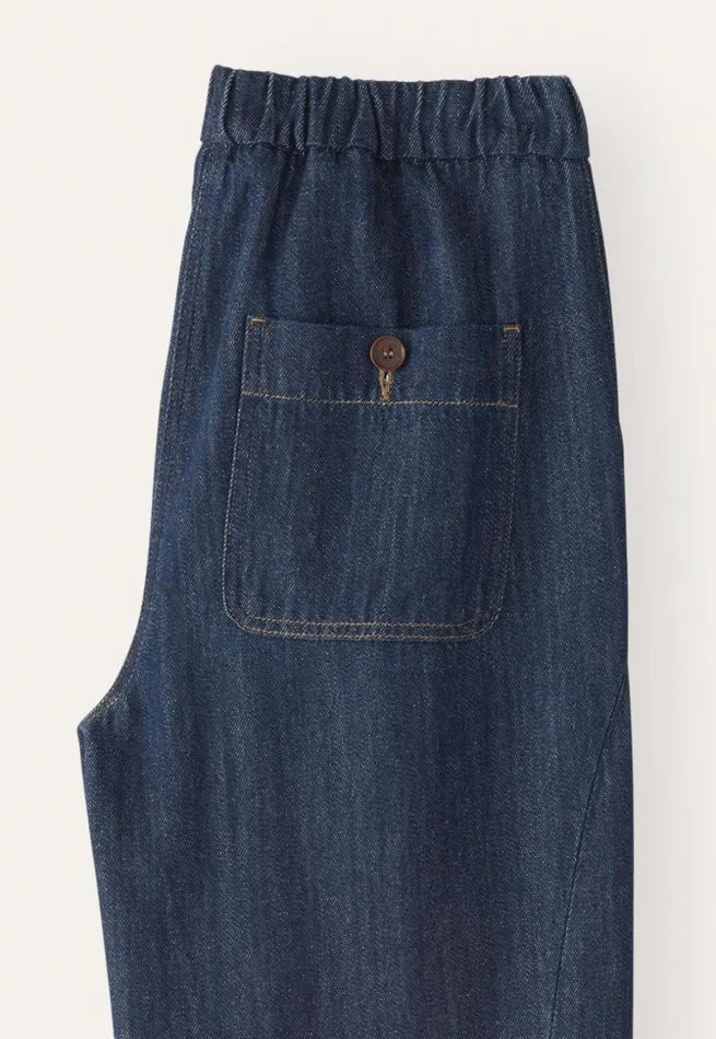 Women Indigodyed Jeans Dark Rinse Wash Poetry Fashion Trousers and Shorts