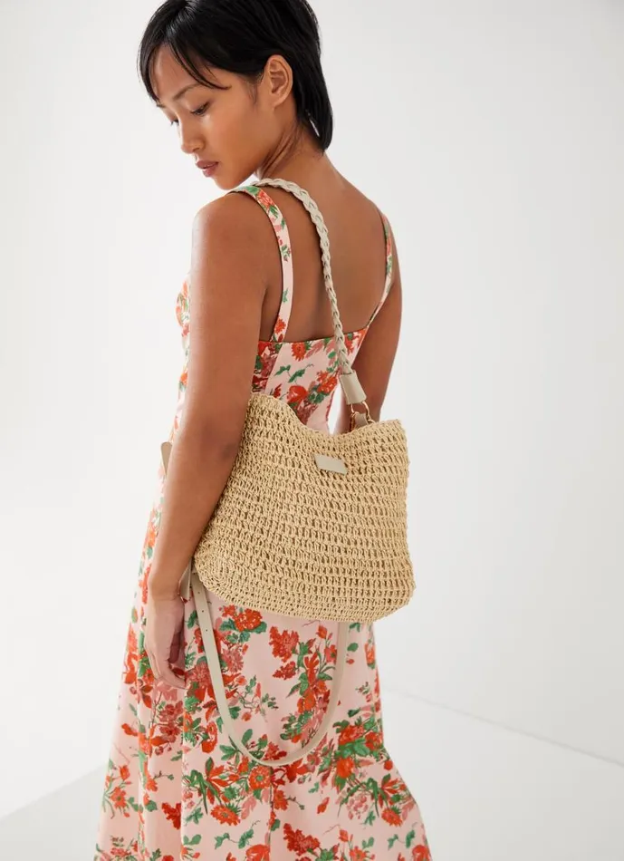 Women Issie Natural Raffia Shoulder Bag LKBennett CrossBody Bags
