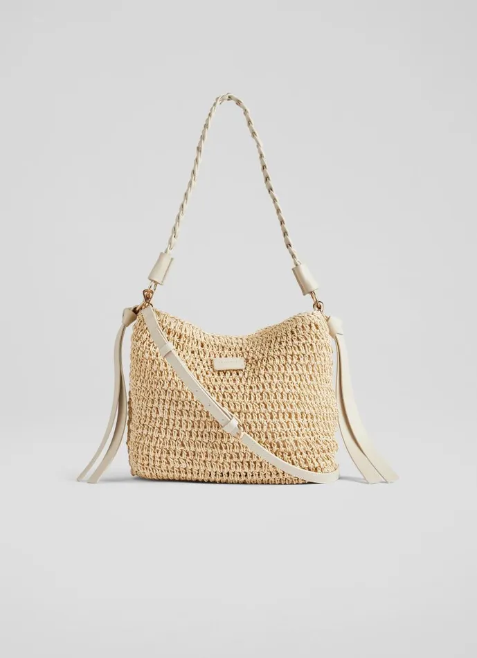 Women Issie Natural Raffia Shoulder Bag LKBennett CrossBody Bags Women Issie Natural Raffia Shoulder Bag LKBennett CrossBody Bags
