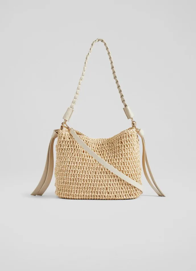 Women Issie Natural Raffia Shoulder Bag LKBennett CrossBody Bags Women Issie Natural Raffia Shoulder Bag LKBennett CrossBody Bags