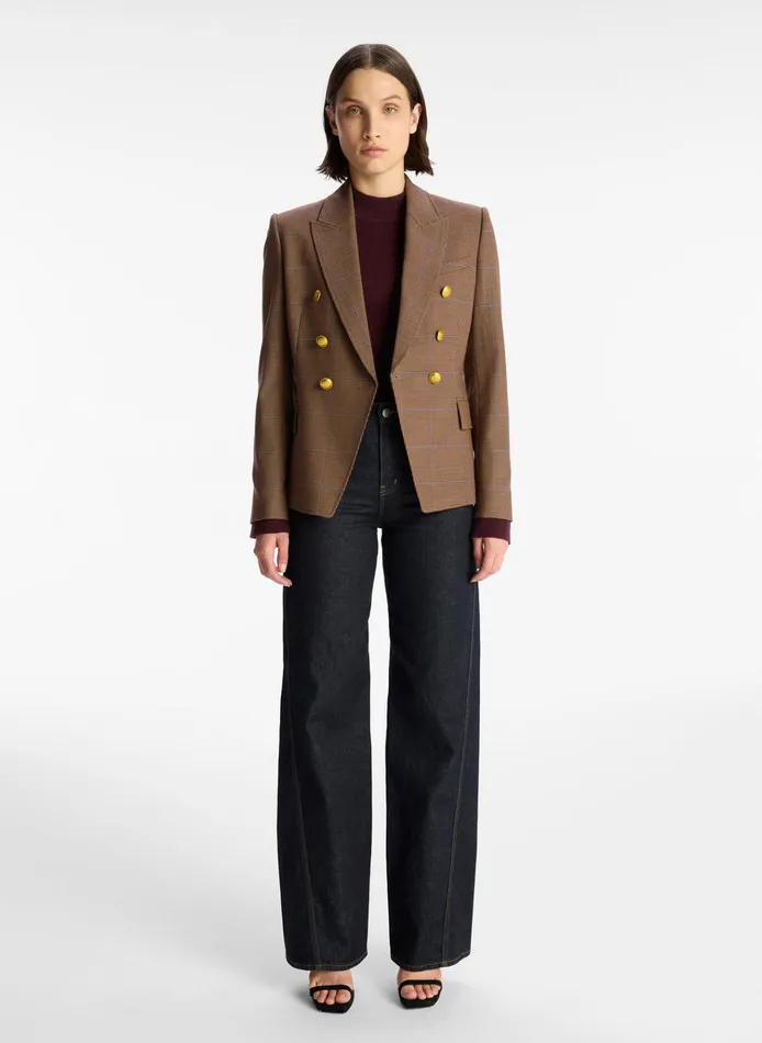 Women Jackets and Coats ALC Chelsea Tailored Jacket Chestnut Multi