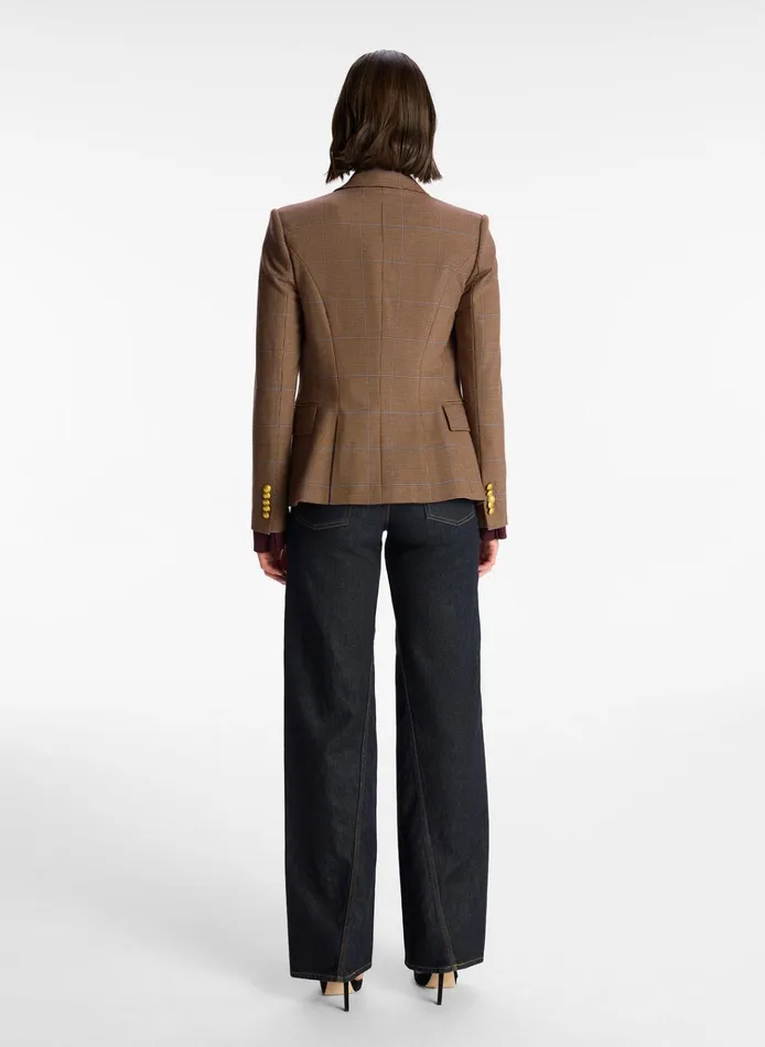Women Jackets and Coats ALC Chelsea Tailored Jacket Chestnut Multi