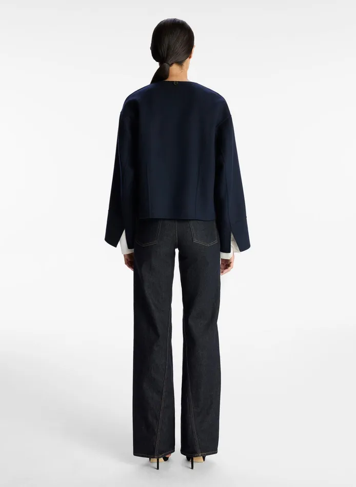 Women Jackets and Coats ALC Finley Wool Jacket Navy
