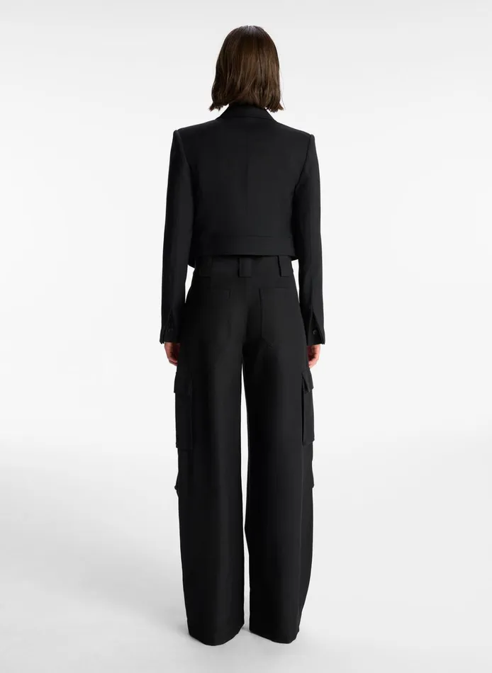Women Jackets and Coats ALC Reeve Cropped Jacket Black