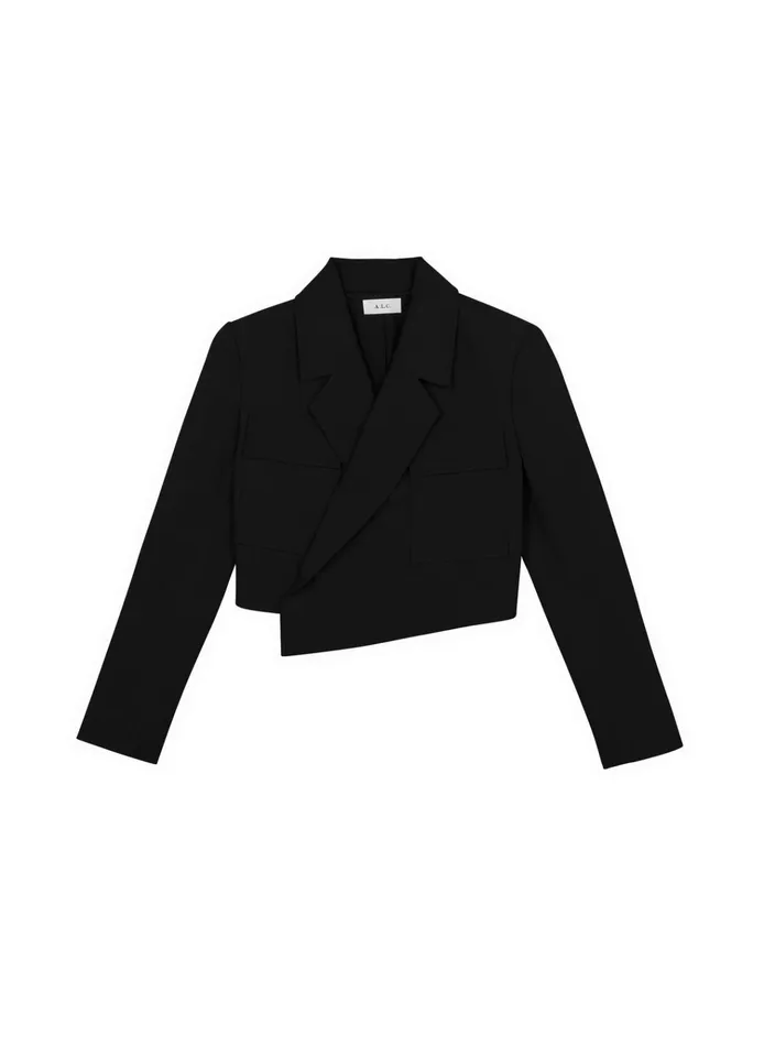 Women Jackets and Coats ALC Reeve Cropped Jacket Black