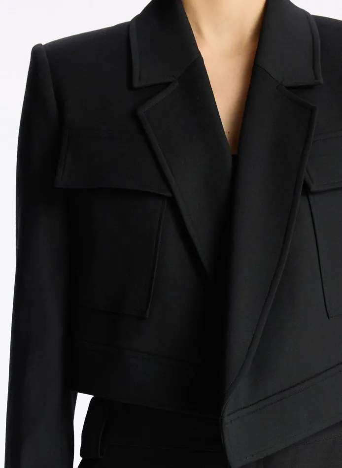 Women Jackets and Coats ALC Reeve Cropped Jacket Black