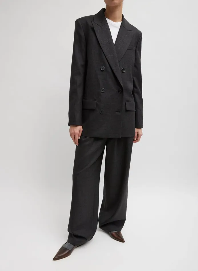 Women Jackets and Outerwear Tibi Adler Glenplaid Double Breasted Blazer With Cut Outs Grey Multi Women Jackets and Outerwear Tibi Adler Glenplaid Double Breasted Blazer With Cut Outs Grey Multi
