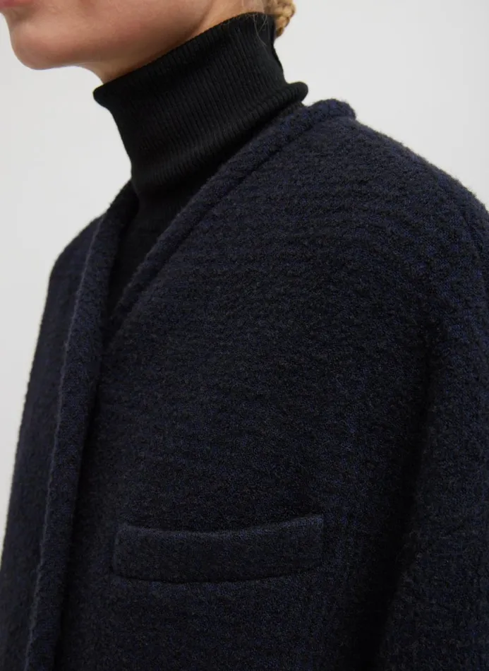 Women Jackets and Outerwear Tibi Majeur Boucle Cardigan Carcoat Blacknavy Multi