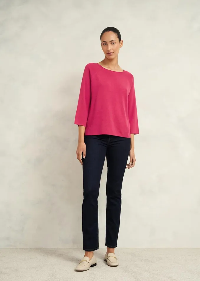 Women Jana Jumper With Wool Zinnia Pink Hobbs Jumpers and Cardigans