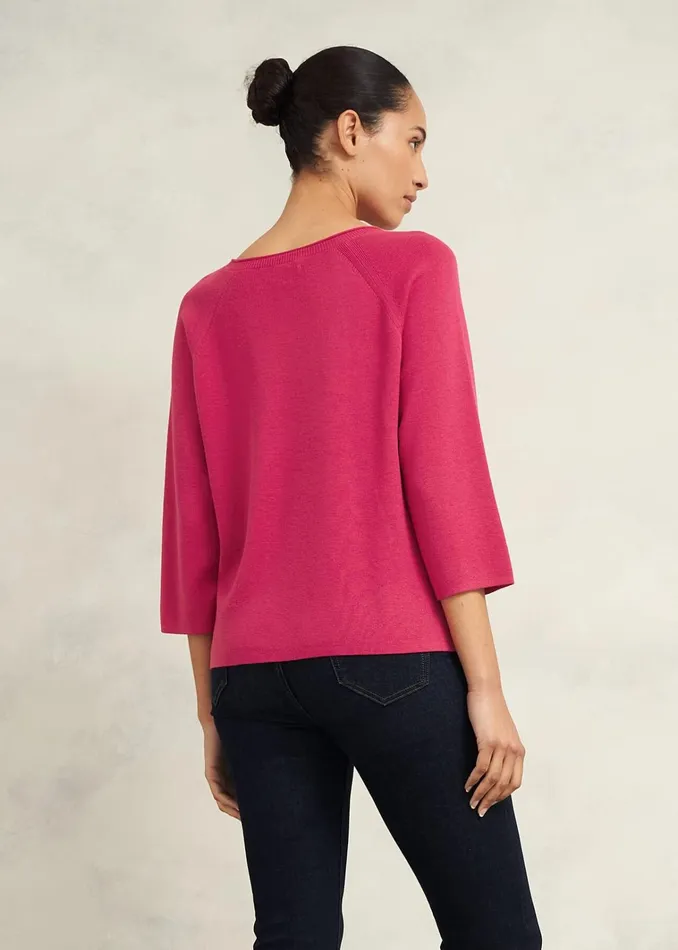 Women Jana Jumper With Wool Zinnia Pink Hobbs Jumpers and Cardigans