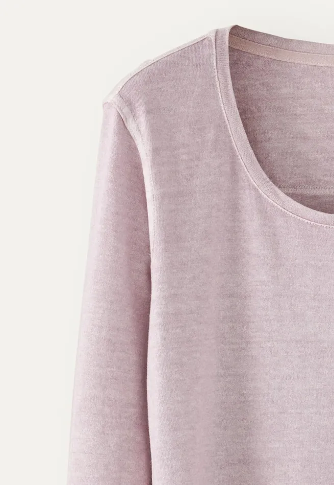 Women Jersey Tunic Lilac Pink Poetry Fashion TShirt and Tops
