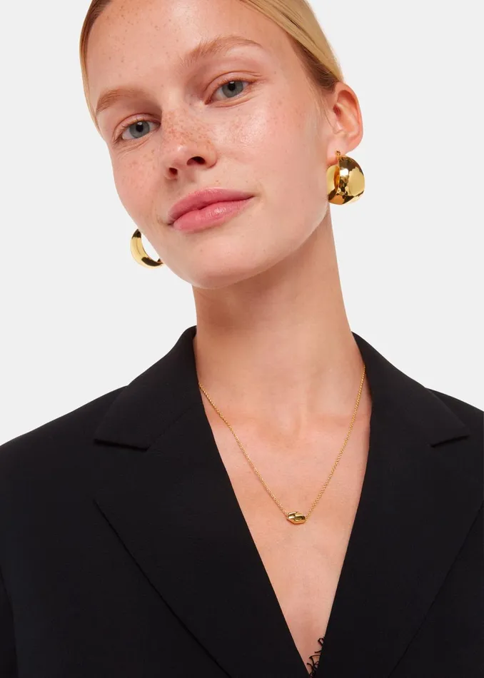Women Jewellery Whistles Gold Bead Pendant Necklace