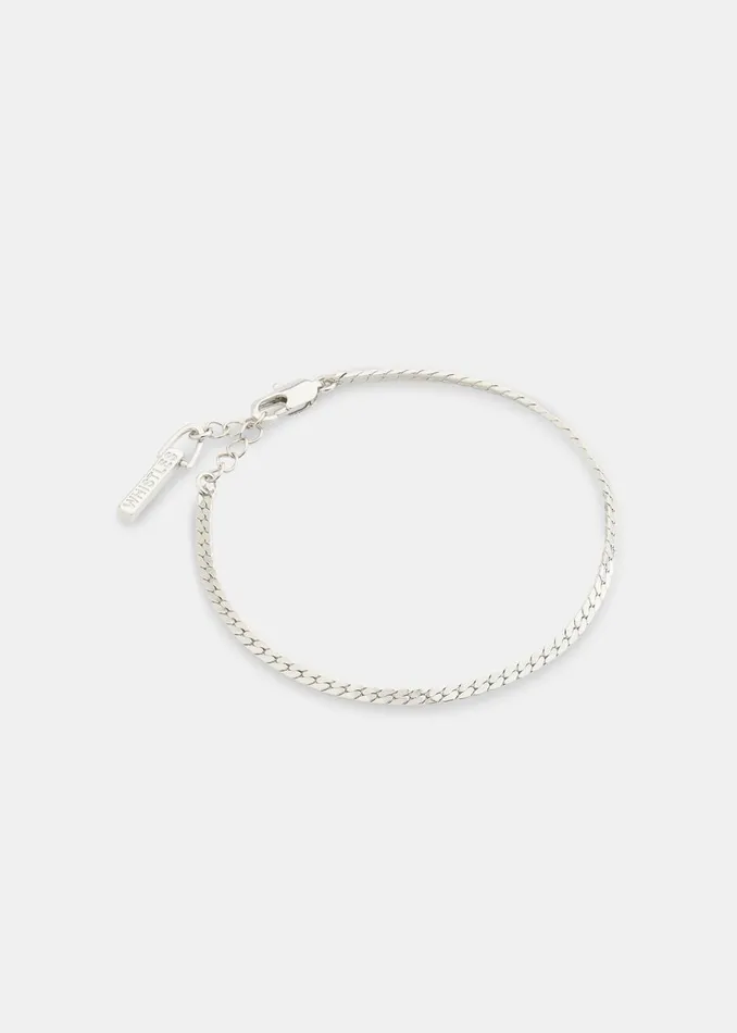 Women Jewellery Whistles Silver Classic Snake Chain Bracelet