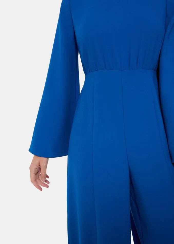 Women Jumpsuits Whistles Blue Bonnie Gathered Jumpsuit