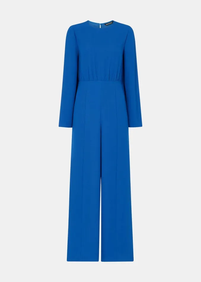 Women Jumpsuits Whistles Blue Bonnie Gathered Jumpsuit