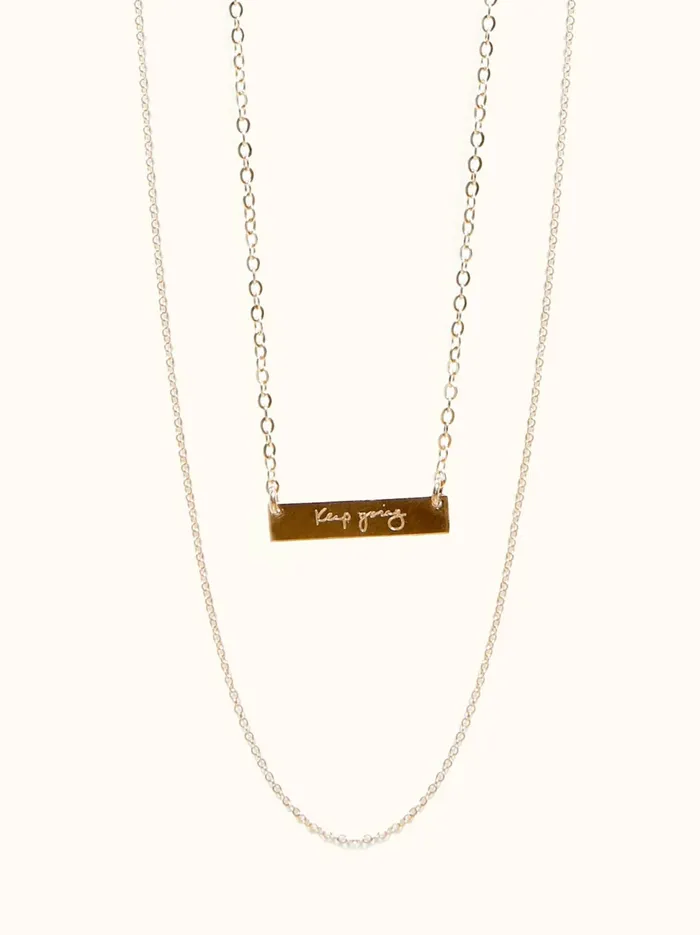 Women Keep Going Necklace 14k Goldfilled Necklaces Able