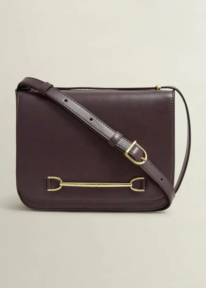 Women Keighley Leather Cross Body Bag Malbec Purple Hobbs Bags