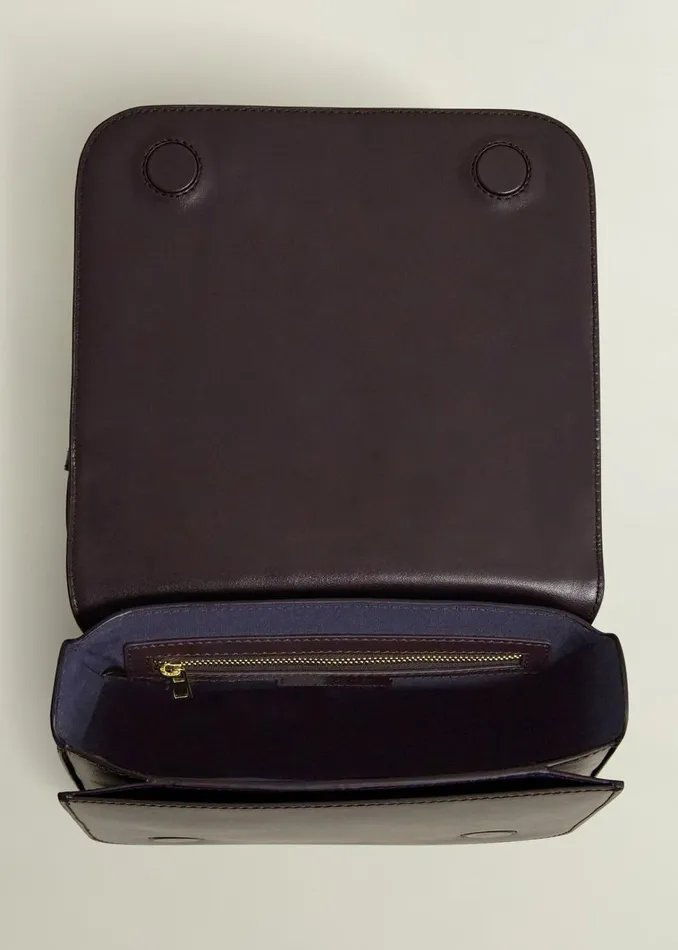 Women Keighley Leather Cross Body Bag Malbec Purple Hobbs Bags