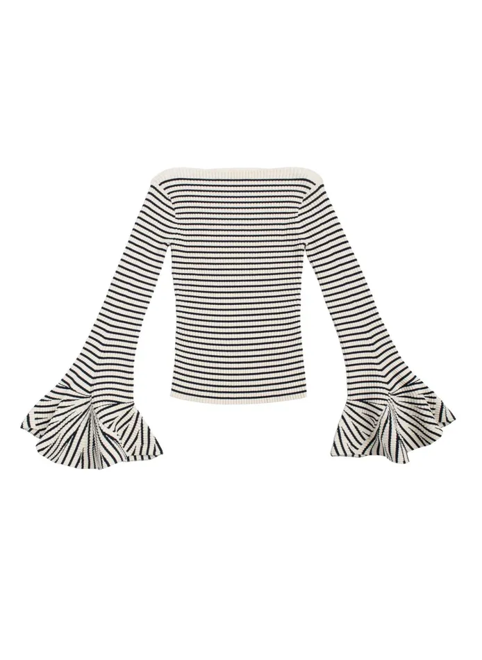 Women Knitwear ALC Aster Knit Top Anticodark Sapphire