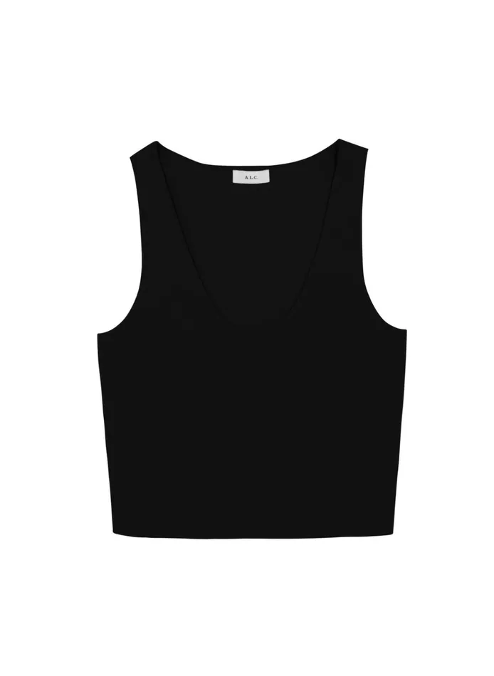 Women Knitwear ALC Cleo Knit Top Black