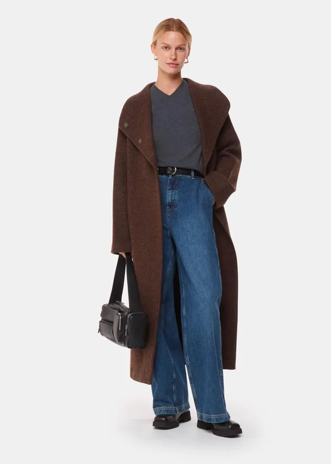 Women Knitwear and Cashmere Whistles Dark Grey Mila V Neck Knit