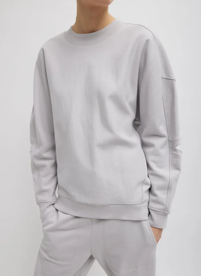 Women Knitwear and Sweatshirts Tibi Cocoon Crewneck Sweatshirt Greystone