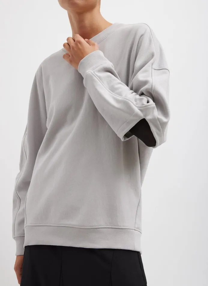Women Knitwear and Sweatshirts Tibi Cocoon Crewneck Sweatshirt Greystone