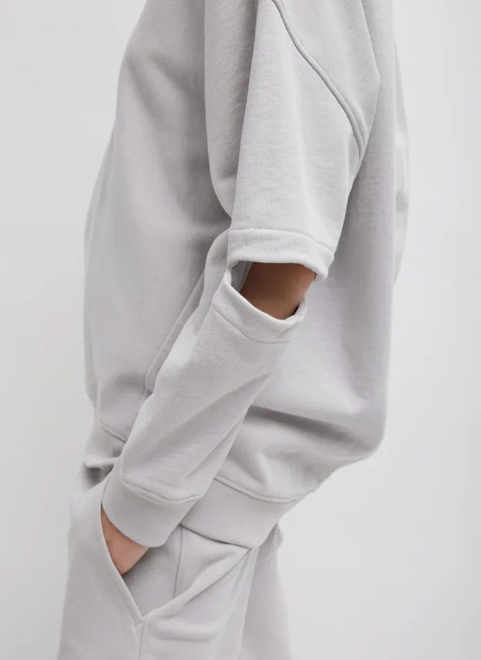 Women Knitwear and Sweatshirts Tibi Cocoon Crewneck Sweatshirt Greystone