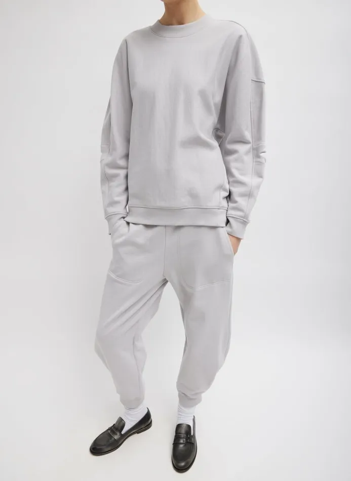 Women Knitwear and Sweatshirts Tibi Cocoon Crewneck Sweatshirt Greystone