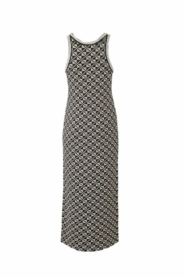 Women Knitwear DODO BAR OR Kei Dress Black Cream