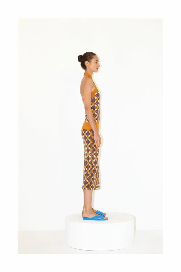 Women Knitwear DODO BAR OR Lily Top Brown Orange Combo