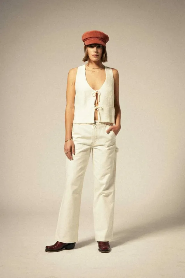 Women Lakeview Top Off White Brixton Flannels and Buttonups