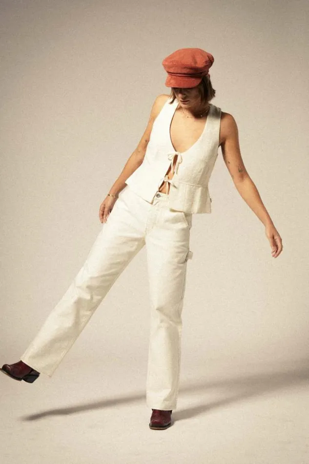 Women Lakeview Top Off White Brixton Flannels and Buttonups