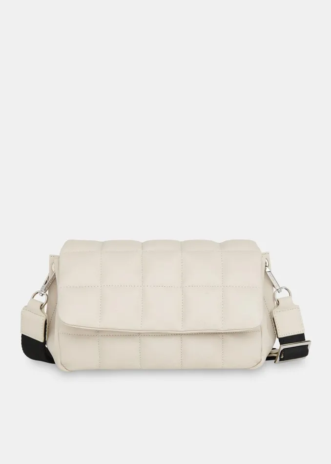 Women Leather Whistles Stone Ellis Quilted Crossbody Bag