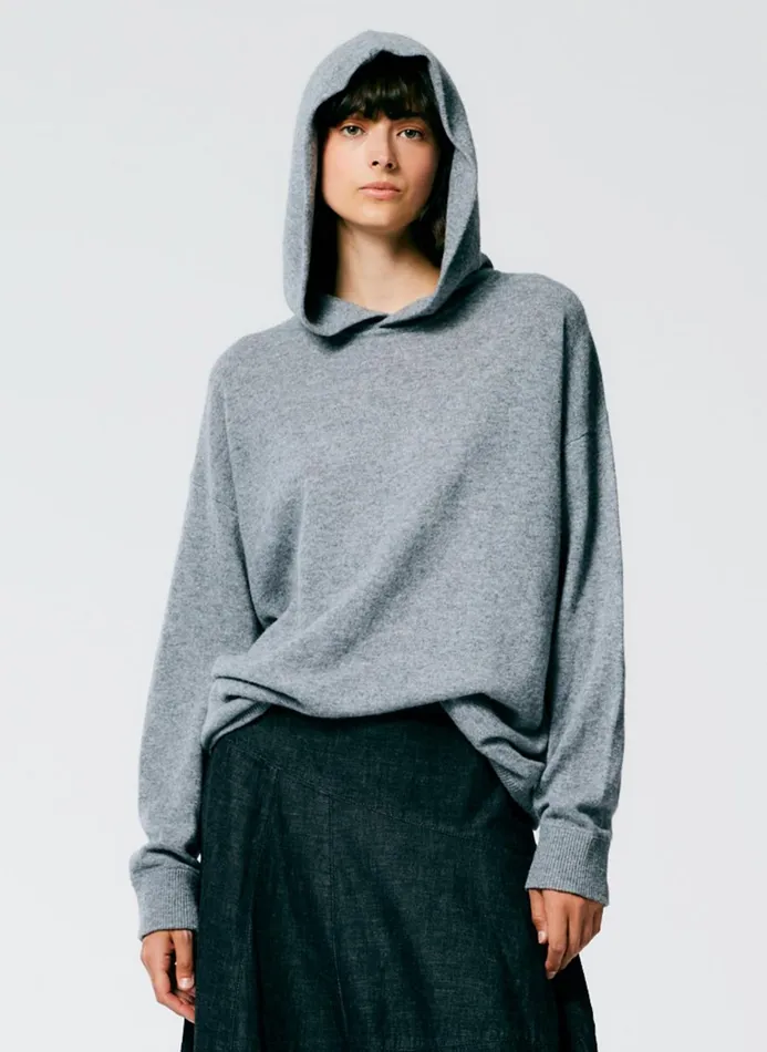 Women Leisure Sets Tibi Feather Weight Cashmere Easy Men039s Hoodie Heather Grey