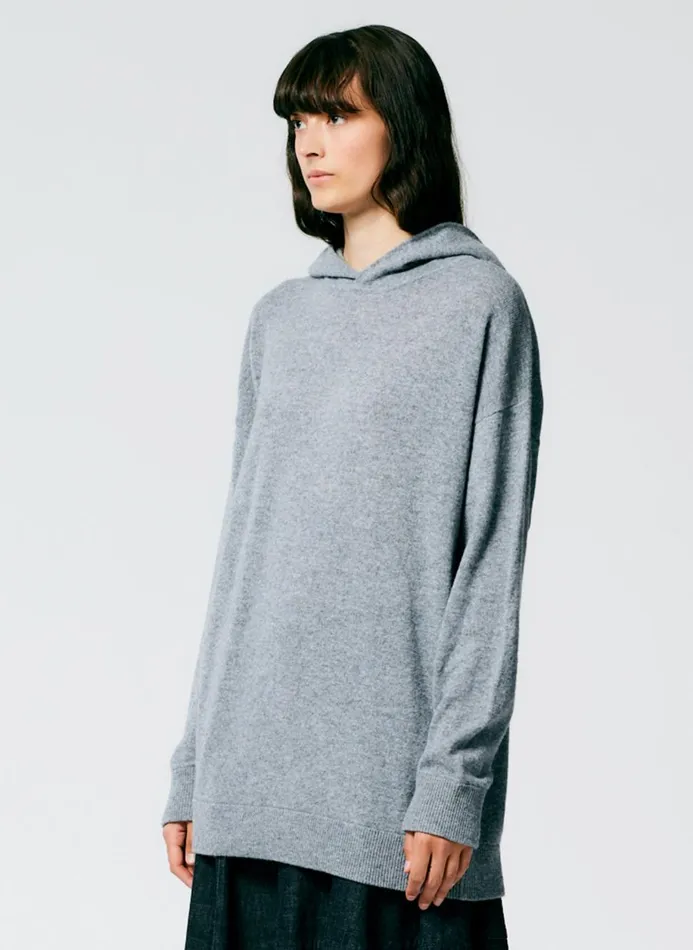 Women Leisure Sets Tibi Feather Weight Cashmere Easy Men039s Hoodie Heather Grey
