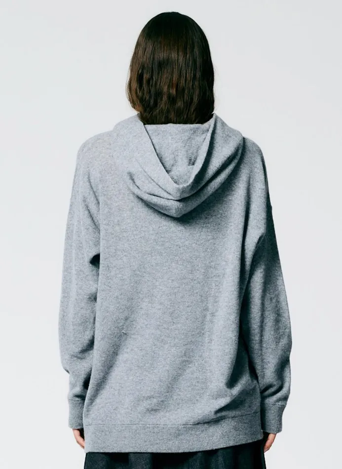 Women Leisure Sets Tibi Feather Weight Cashmere Easy Men039s Hoodie Heather Grey