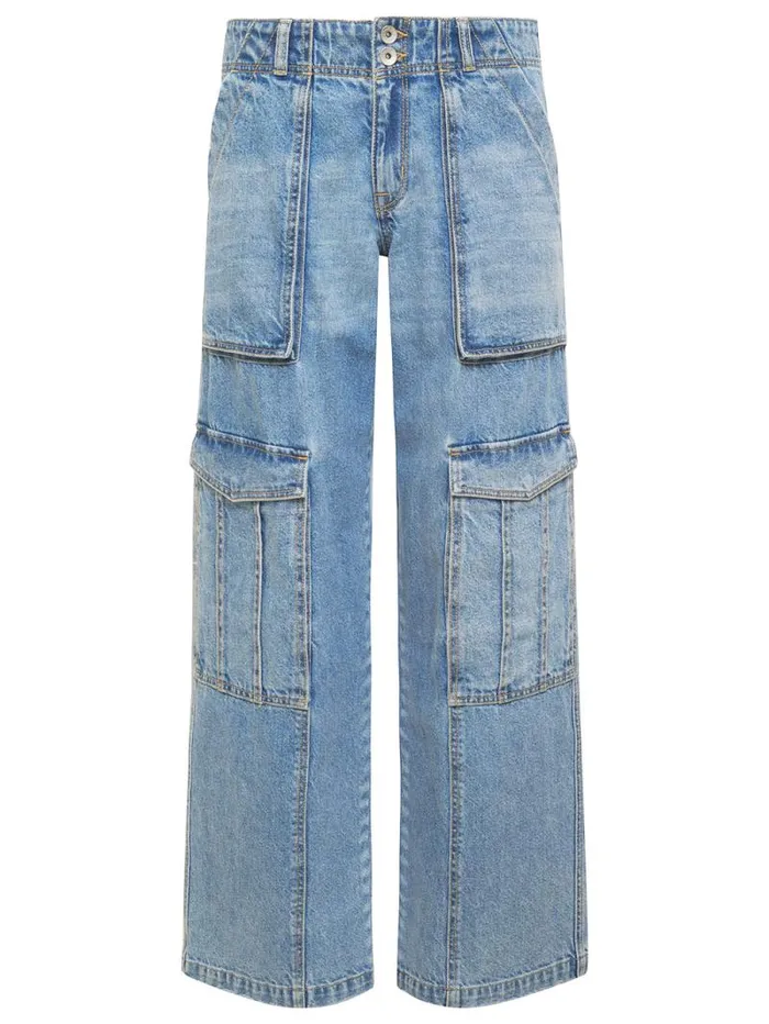 Women Level Up Standard Rise Denim Cargo Pant Digital Blue Sanctuary Clothing Pants Women Level Up Standard Rise Denim Cargo Pant Digital Blue Sanctuary Clothing Pants