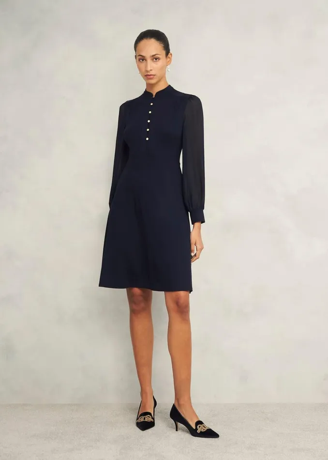 Women Liberty Jersey Dress Hobbs Navy Hobbs Dresses and Jumpsuits