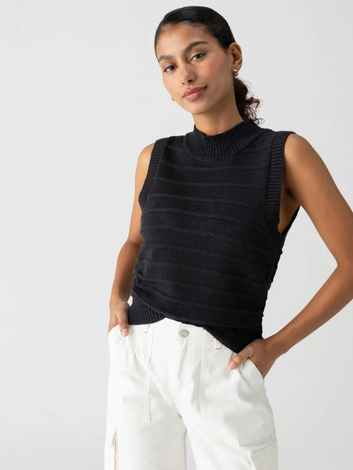 Women Life Is Easy Sweater Shell Tank Black Sanctuary Clothing Sweaters and Cardis Women Life Is Easy Sweater Shell Tank Black Sanctuary Clothing Sweaters and Cardis