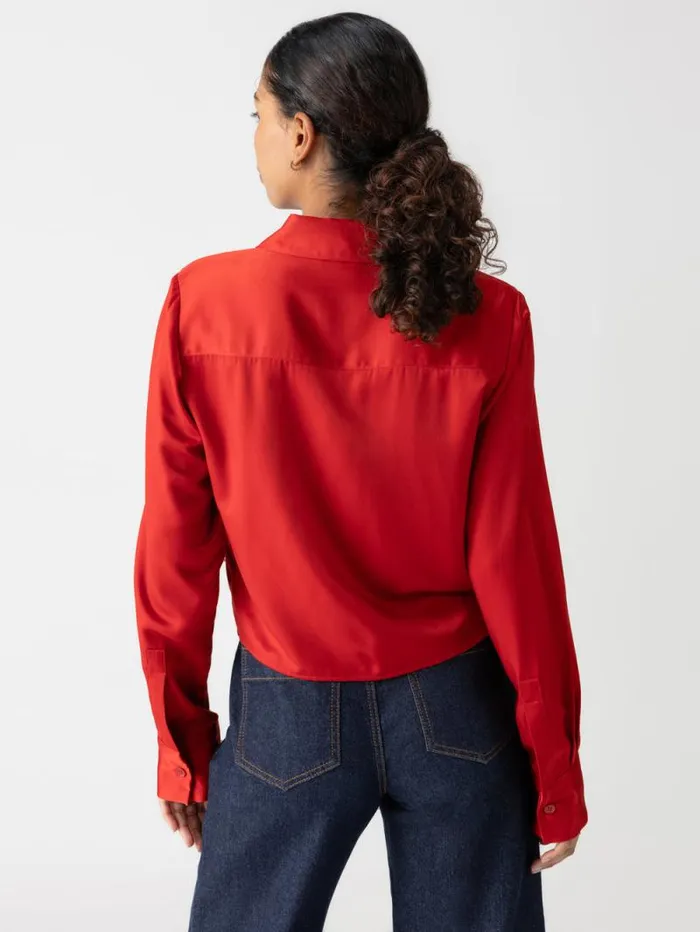 Women Lifetime Shirt Cherry Red Sanctuary Clothing Tees and Tops
