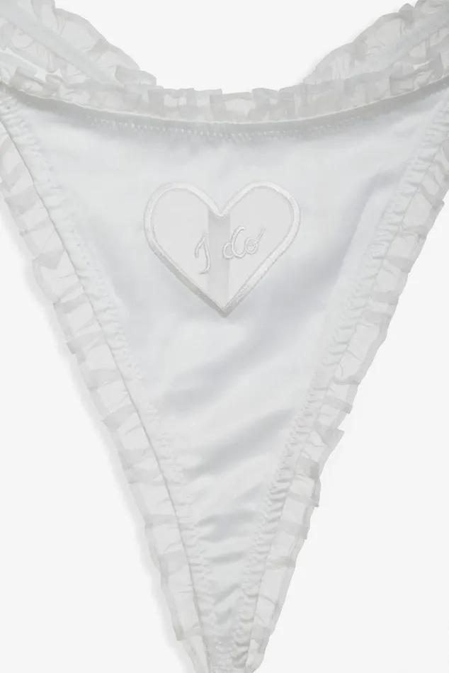 Women Lingerie For Love and Lemons Bridal Thong Panty Set White Women Lingerie For Love and Lemons Bridal Thong Panty Set White