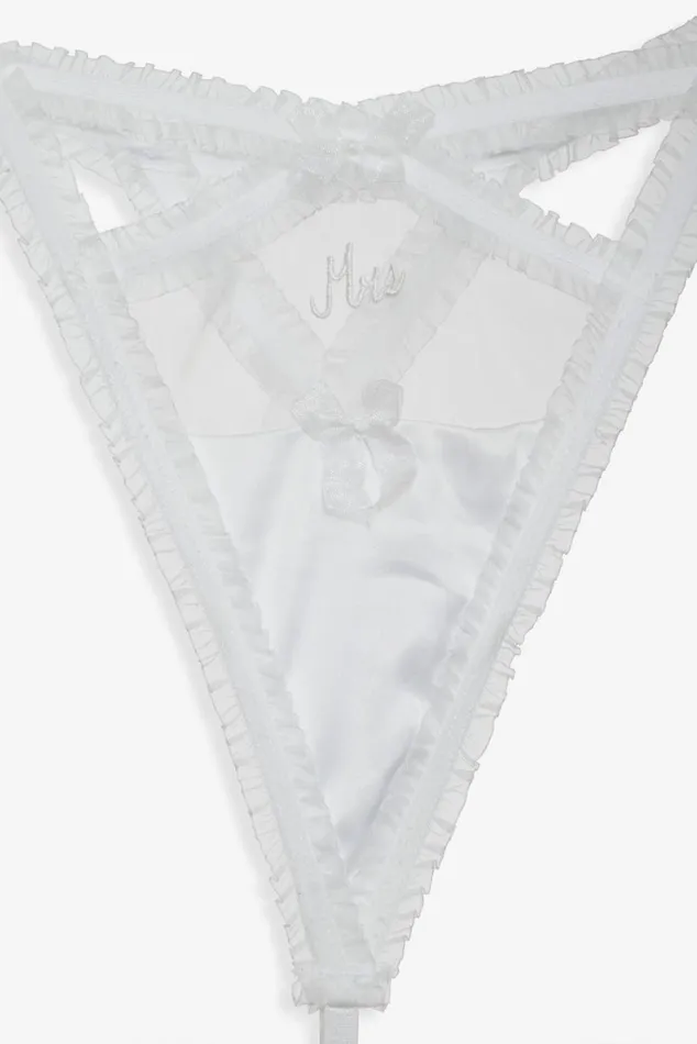 Women Lingerie For Love and Lemons Bridal Thong Panty Set White Women Lingerie For Love and Lemons Bridal Thong Panty Set White